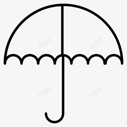 伞商业保险图标svg_新图网 https://ixintu.com 伞 保护 保险 商业 安全 购物电子商务细线图标