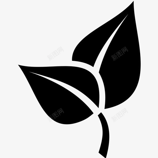 叶生态自然图标svg_新图网 https://ixintu.com 叶 叶图标6 植物 生态 自然