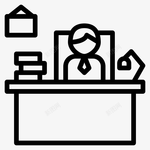工作间商务首席执行官图标svg_新图网 https://ixintu.com 商务 商务和财务 工作空间 工作间 执行官 首席执行官