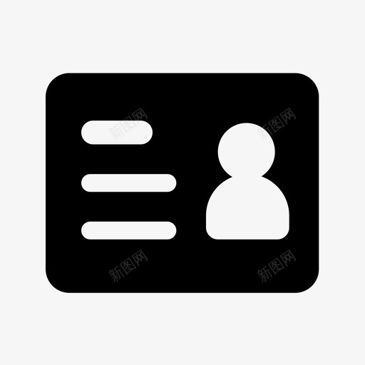 32px_身份证_icon_面svg_新图网 https://ixintu.com 32px_身份证_icon_面