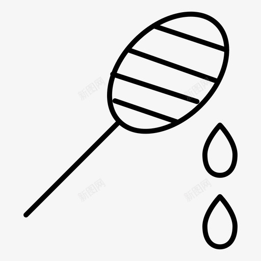 蜂蜜食物天然图标svg_新图网 https://ixintu.com 天然 甜味 糖 美容和水疗细线 蜂蜜 食物