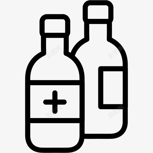 药瓶药品药房图标svg_新图网 https://ixintu.com 医疗保健2 药丸 药品 药房 药瓶