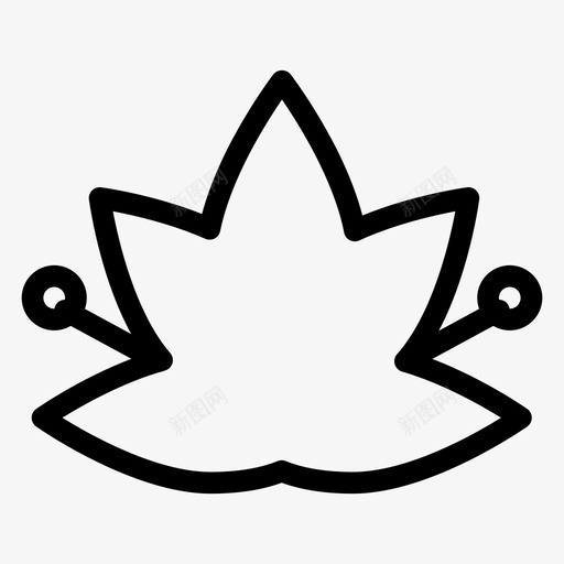 花自然植物图标svg_新图网 https://ixintu.com 植物 美容和水疗系列图标第一卷 自然 花