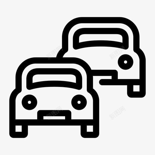交通汽车交通堵塞图标svg_新图网 https://ixintu.com 交通 交通堵塞 汽车