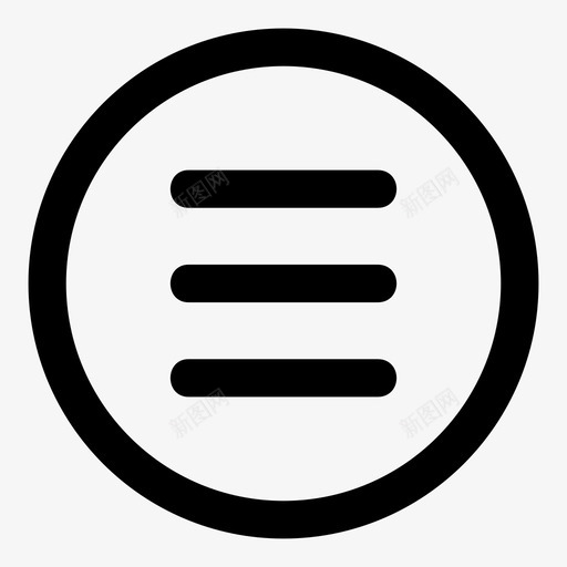 三明治gui界面图标svg_新图网 https://ixintu.com gui mnml10 三明治 用户界面 界面 菜单
