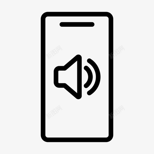 智能手机音乐手机声音图标svg_新图网 https://ixintu.com 声音 手机 扬声器 智能手机音乐 电话 音乐和声音