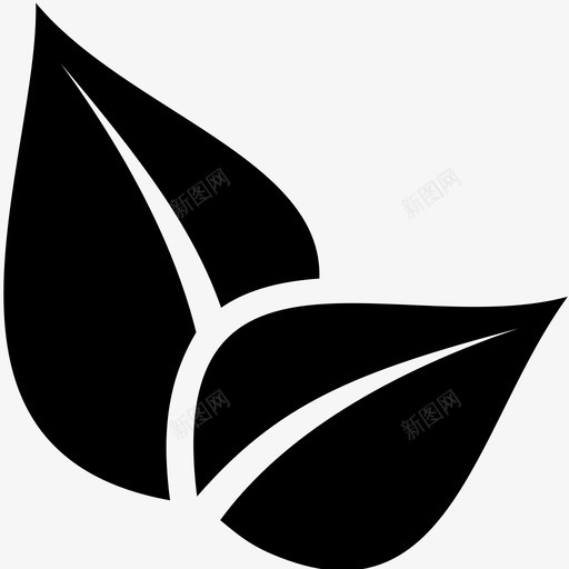 叶生态自然图标svg_新图网 https://ixintu.com 叶 叶图标6 植物 生态 自然