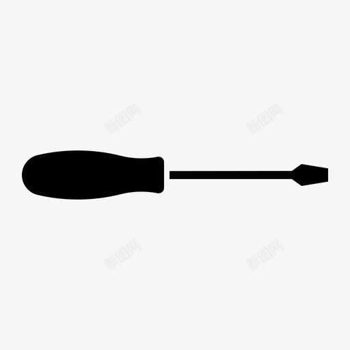 螺丝刀手动拧紧图标svg_新图网 https://ixintu.com 工具 手动 手动工具 拧紧 螺丝刀