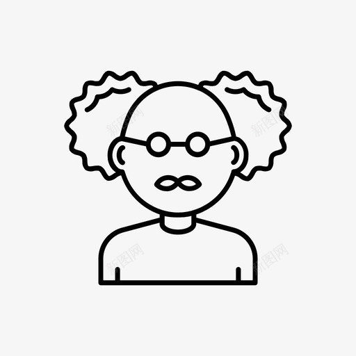 爱因斯坦阿凡达秃头图标svg_新图网 https://ixintu.com 教授 爱因斯坦 爱因斯坦素材 用户 秃头 阿凡达