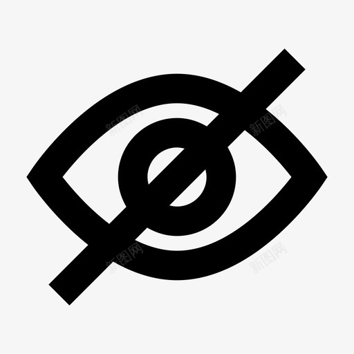 隐藏眼睛界面ios优化图标svg_新图网 https://ixintu.com 界面ios优化 眼睛 隐藏