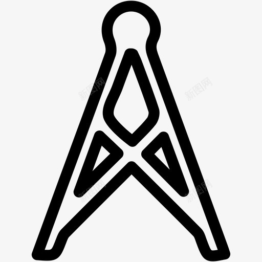 塔通信无线电图标svg_新图网 https://ixintu.com misc15 信号 塔 无线电 电视 通信