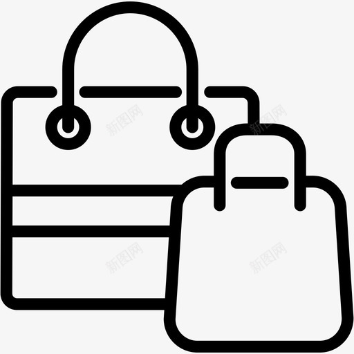 购物袋商场采购图标svg_新图网 https://ixintu.com 商场 商店 购物电子商务3 购物袋 采购