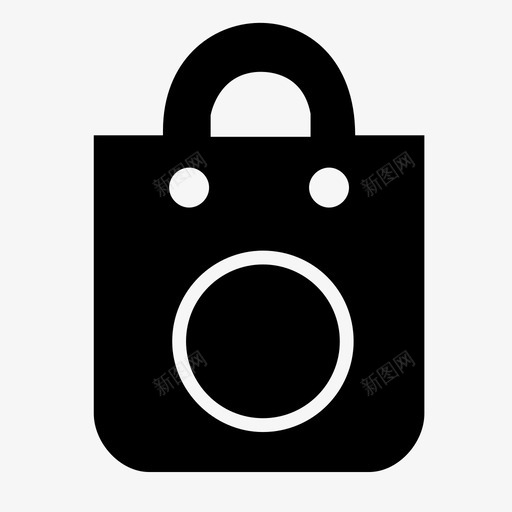 购物袋商业超市图标svg_新图网 https://ixintu.com 商业 购物袋 超市