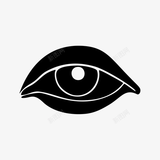 眼睛眼神视觉图标svg_新图网 https://ixintu.com 眼睛 眼神 视觉