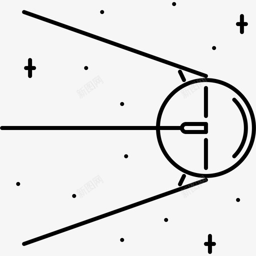 卫星天文学探索图标svg_新图网 https://ixintu.com 卫星 天文学 太空 太空轮廓64x64 恒星 探索