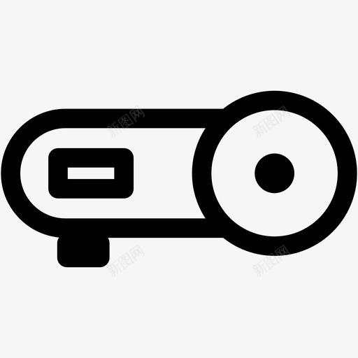 旧电影播放器多媒体投影仪图标svg_新图网 https://ixintu.com 多媒体 技术 投影仪 旧电影播放器 视频