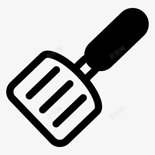 采购产品抹刀烧烤铲器具图标svg_新图网 https://ixintu.com 厨房用具填充 器具 烧烤铲 采购产品抹刀