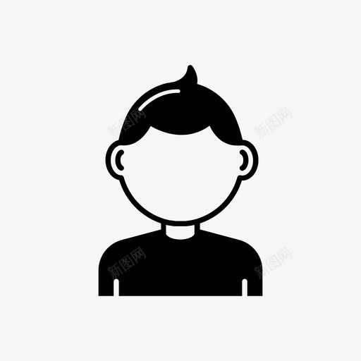 男孩帐户头像图标svg_新图网 https://ixintu.com 个人资料 头像 帐户 用户 男孩