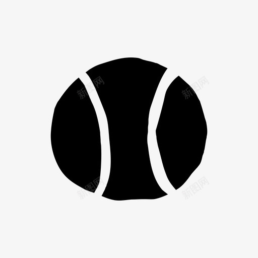 网球涂鸦手绘图标svg_新图网 https://ixintu.com 手绘 手绘材料设计图标 涂鸦 网球