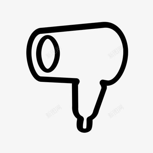 电吹风svg_新图网 https://ixintu.com 电吹风