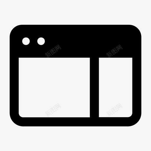 侧边栏浏览器图标svg_新图网 https://ixintu.com 侧边栏 浏览器