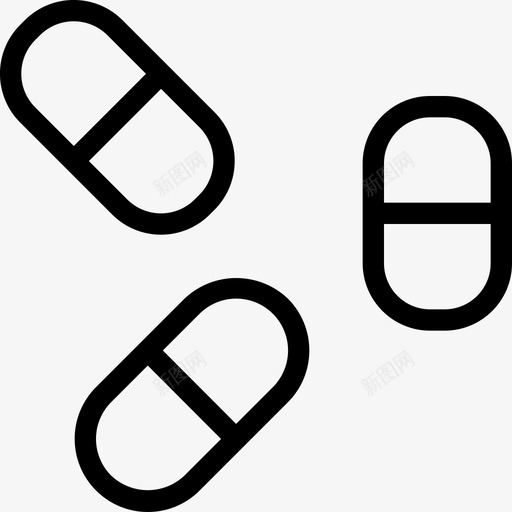 药丸胶囊药物处方图标svg_新图网 https://ixintu.com 医用24px概述 处方 片剂 药丸胶囊 药物