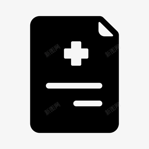 处方诊断医疗保健图标svg_新图网 https://ixintu.com 医疗保健 医疗文档 医疗线性图标集 处方 注释 诊断