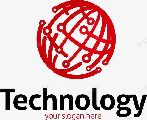红色科技LOGOpng免抠素材_新图网 https://ixintu.com LOGO 科技 红色