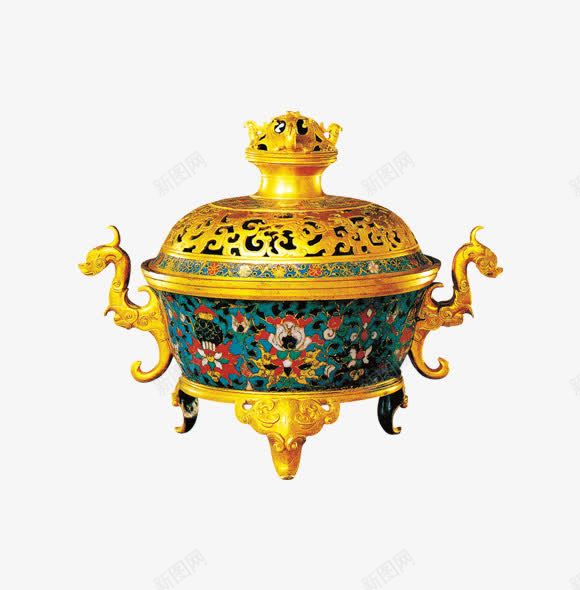 金色的香炉png免抠素材_新图网 https://ixintu.com 中国风 古代摆饰 金色香炉