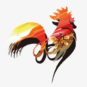 彩色金鸡中国风2017装饰png免抠素材_新图网 https://ixintu.com 2017 中国风 彩色 装饰 金鸡