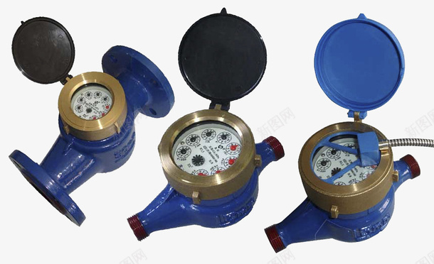 蓝色水表形态png免抠素材_新图网 https://ixintu.com 产品实物 家用 水压 水表 电器 蓝色