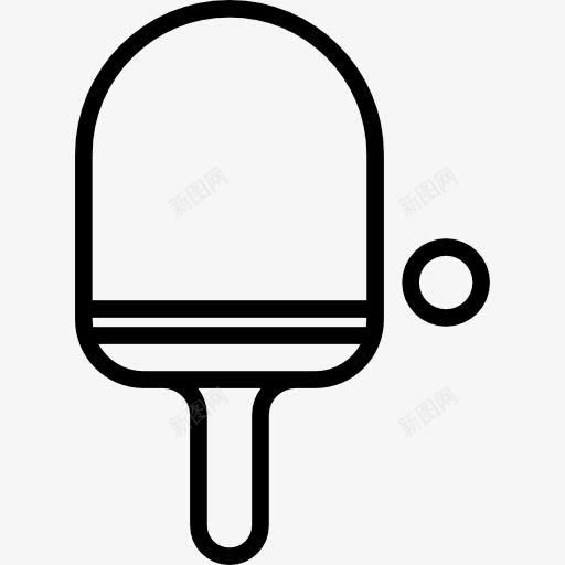 Pingpong图标png_新图网 https://ixintu.com 乒乓球 体育竞赛 器材 球拍 运动