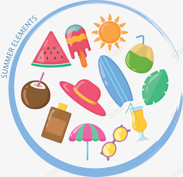 夏天飞舞卡通花纹矢量图ai免抠素材_新图网 https://ixintu.com 卡通花纹 夏天 夏天花纹 夏天飞舞花纹 彩色花纹 矢量png 矢量图