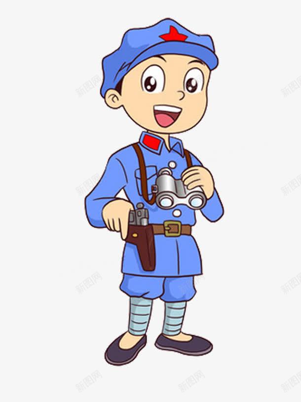 指挥员png免抠素材_新图网 https://ixintu.com q版人物 人物 矢量人物 红军 红军Q版人物 红军人物