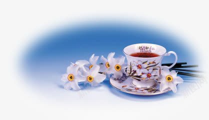 花朵水杯背景png免抠素材_新图网 https://ixintu.com 水杯 背景 花朵