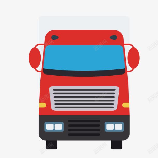 红色汽车客车前脸png免抠素材_新图网 https://ixintu.com 前脸 客车 汽车 红色 红色汽车
