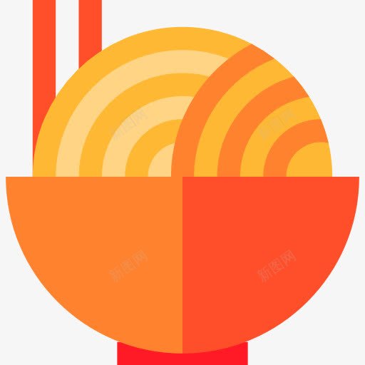 面条图标png_新图网 https://ixintu.com 中国食品 中文 棍棒 碗 面条 食品 餐饮