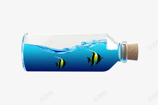 漂流瓶png免抠素材_新图网 https://ixintu.com 大图下载 海 漂流瓶 鱼