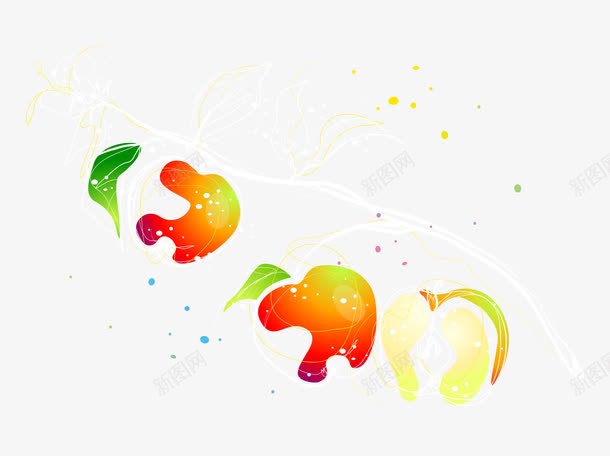 卡通手绘红色水果苹果png免抠素材_新图网 https://ixintu.com 卡通的水果 平面苹果素材 手绘的平面 红色的苹果