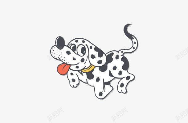 可爱斑点狗png免抠素材_新图网 https://ixintu.com 可爱 手绘 斑点狗 鼠绘