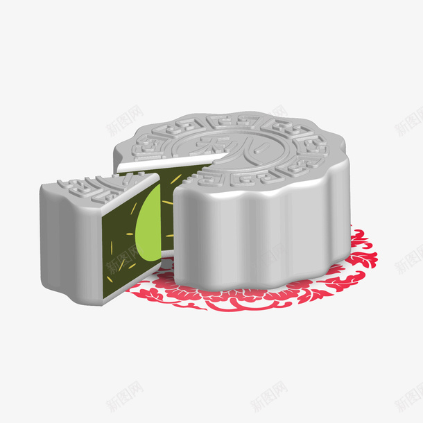 中秋节月饼矢量图ai免抠素材_新图网 https://ixintu.com 中秋节月饼矢量素材 矢量图
