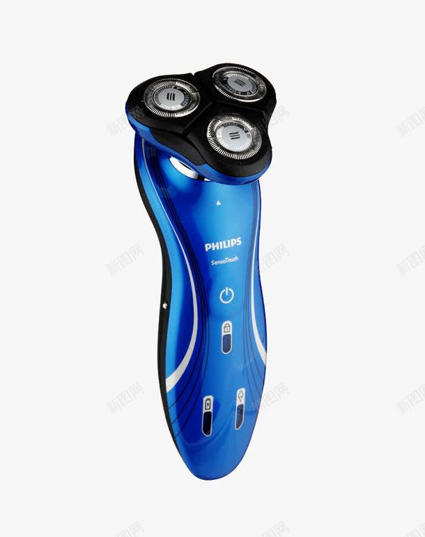 飞利浦蓝色无线刮胡刀png免抠素材_新图网 https://ixintu.com 产品实物 日用百货 蓝色 飞利浦