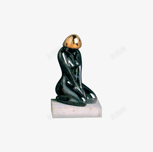 金属艺术品png免抠素材_新图网 https://ixintu.com 女性 线条 质感 金属