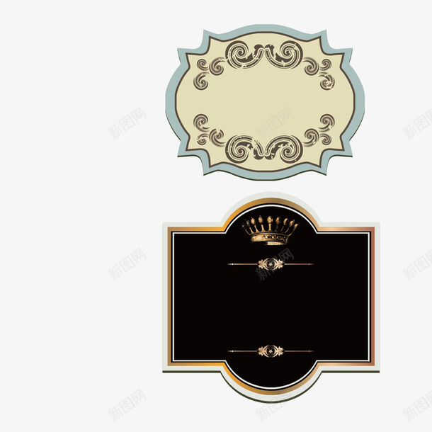 欧式边框矢量图eps免抠素材_新图网 https://ixintu.com 中国风边框 欧式边框 矢量边框 边框 矢量图