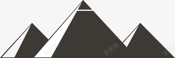 埃及金字塔矢量图ai免抠素材_新图网 https://ixintu.com 古埃及 埃及 旅游 景点 金字塔 矢量图