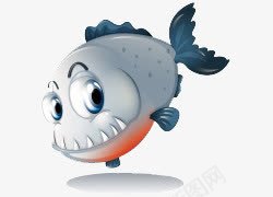 卡通手绘卡通食人鱼png免抠素材_新图网 https://ixintu.com 卡通手绘 卡通水果 卡通食人鱼