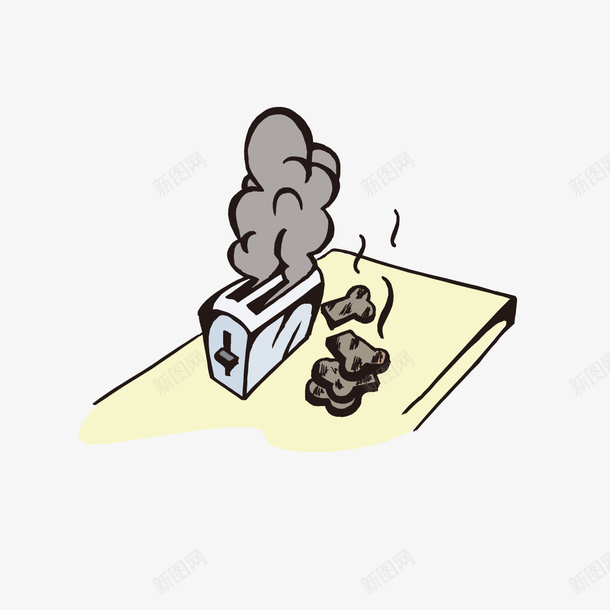 手绘失败的面包机png免抠素材_新图网 https://ixintu.com 失败 手绘 手绘失败的面包机 面包机