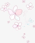 春天粉色手绘花纹png免抠素材_新图网 https://ixintu.com 春天 粉色 花纹