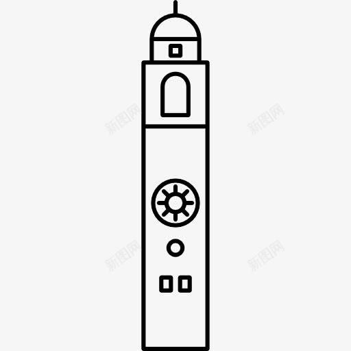 钟塔图标png_新图网 https://ixintu.com 克罗地亚 塔 杜布罗夫尼克 纪念碑 钟