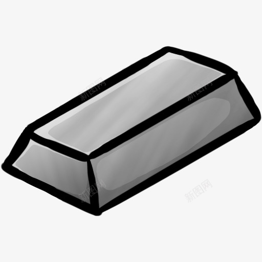 铁锭图标png免抠素材_新图网 https://ixintu.com ingot iron 铁 锭